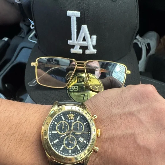 Versace Black and Gold Chronograph Watch - Picture 5 of 5